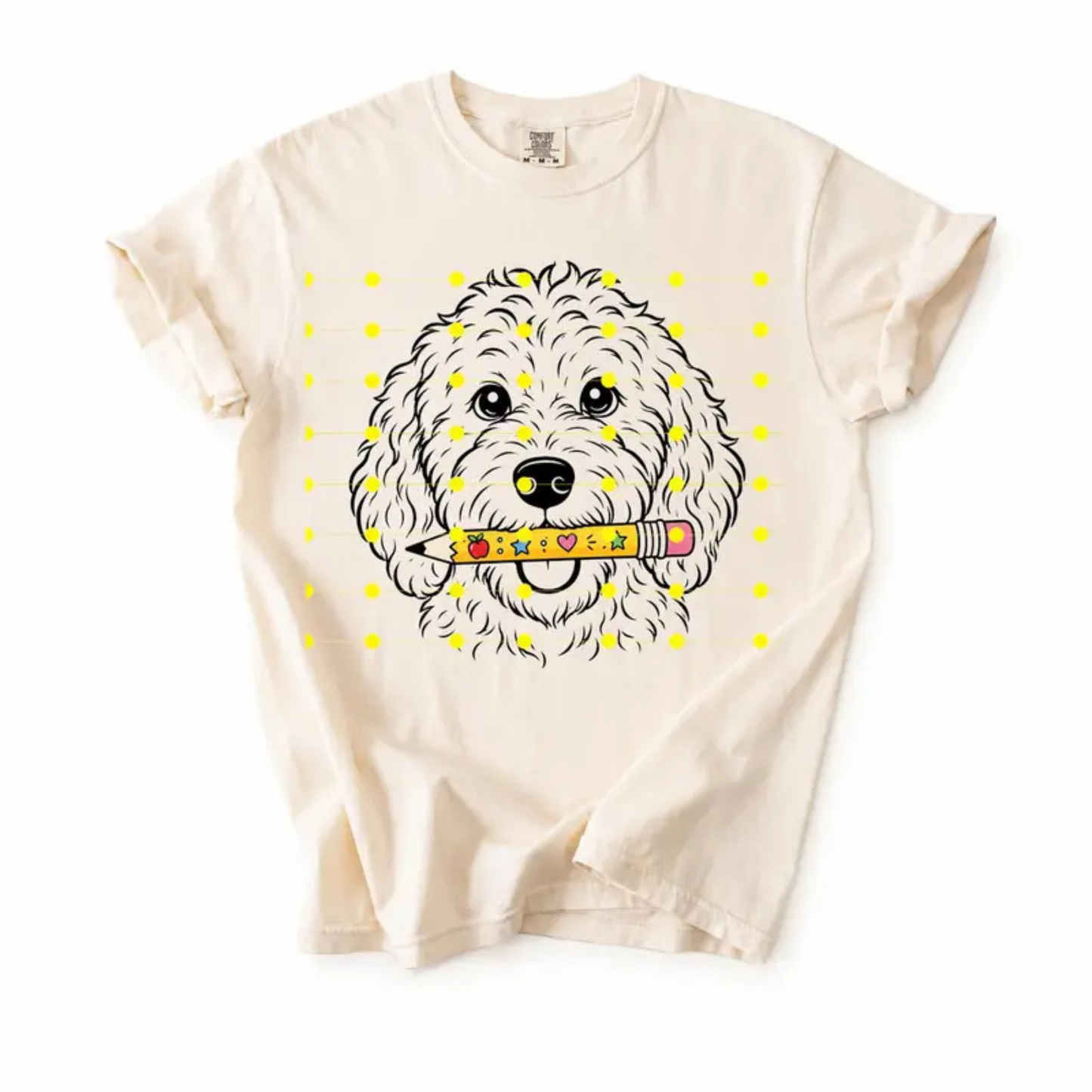 Garment-Dyed Dog Mom Educator Tee - Comfort Colors 50+ Breeds Back To School Shirt