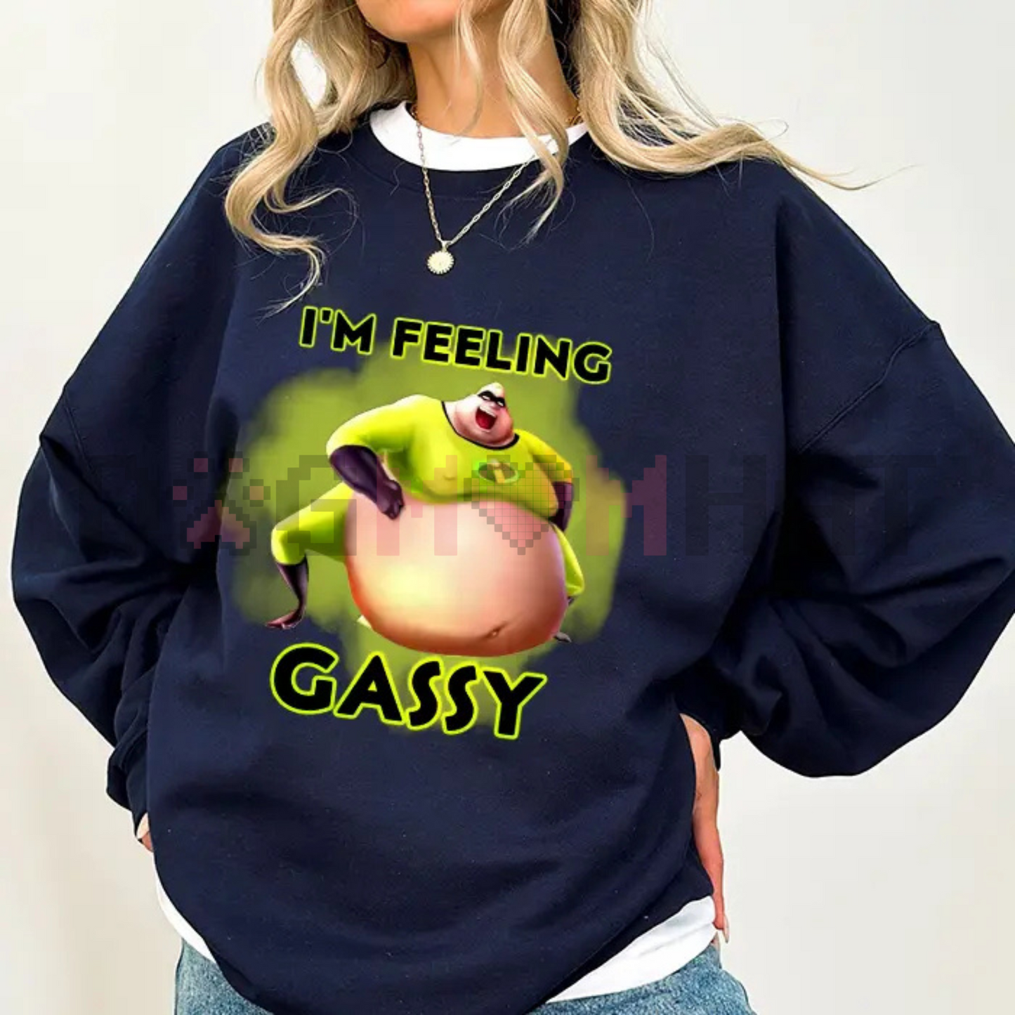 The Incredibles "Gassy" Shirt – Funny Meme Crewneck Graphic Tee