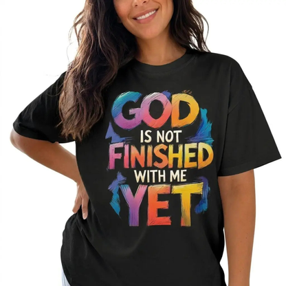 Inspirational Christian Shirt - "God Is Still Working On Me" Motivational Gospel Tee