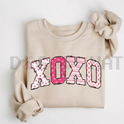 Preppy Valentine's Day XOXO Sweatshirt