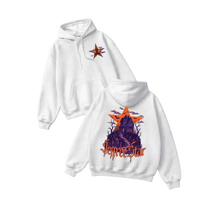 Jeffree Star Haunted Manor Hoodie – Vintage Gothic Spooky Season Graphic Sweatshirt