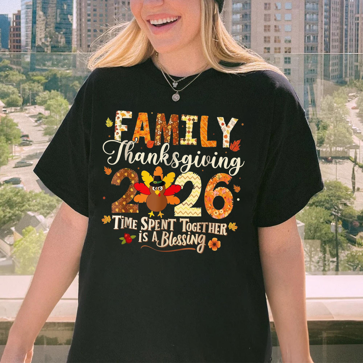 Festive Friction Tee – Family Thanksgiving 2026 Thanksgiving Crew Matching Graphic T-Shirt