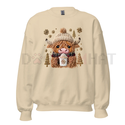Cute Hairy Coo Unisex Crewneck Sweatshirt