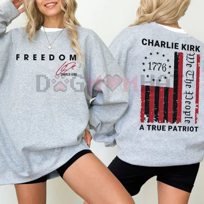 Patriotic 1776 "We The People" American Flag Pullover – Unisex Freedom Sweatshirt