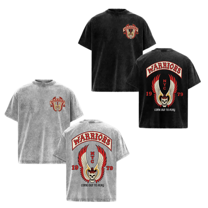 Parke Horizon Top – The Warriors 1979 Cult Film Vintage Double-Sided Skull Graphic Sleeveless Tank Top