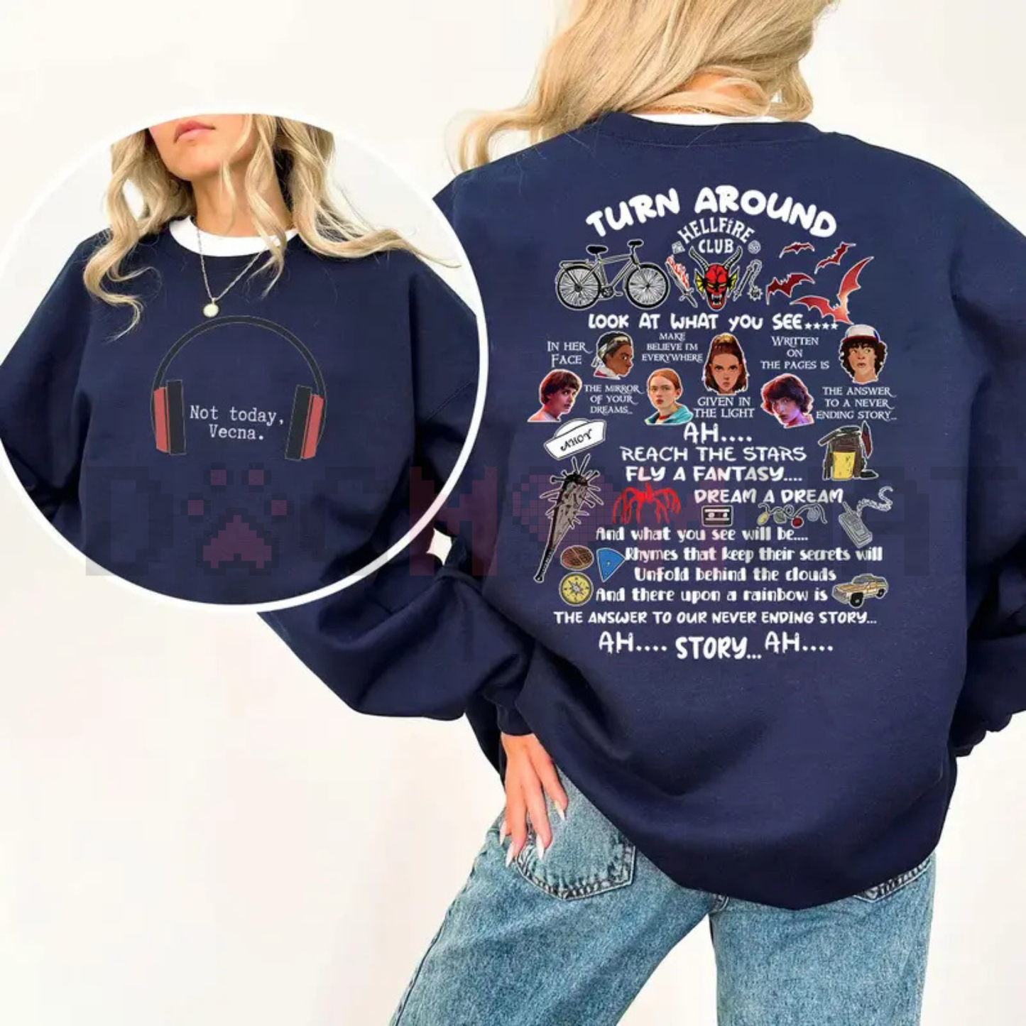 "Not Today Vecna" Funny Sweatshirt