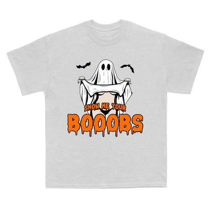 Funny Halloween Ghost T-Shirt – Trendy Spooky Season Tee for Men & Women, Soft Cotton Unisex Fit