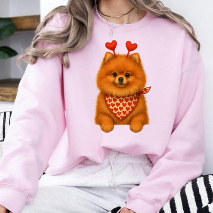 Custom Valentine's Dog Mom Sweatshirt