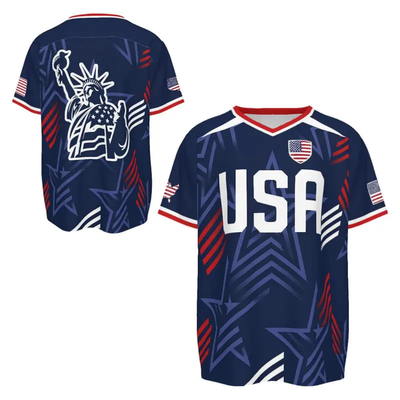 Men's USA 2026 V-Neck Soccer Fan Jersey
