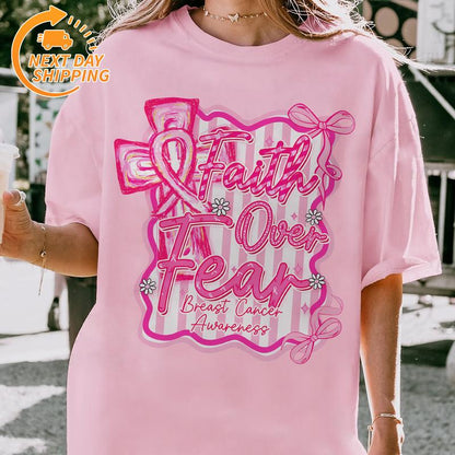 "In October We Wear Pink" Horror Halloween Breast Cancer Shirt – Support Squad Tee, Cancer Survivor Apparel