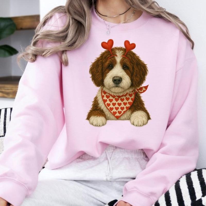 Custom Valentine's Dog Mom Sweatshirt