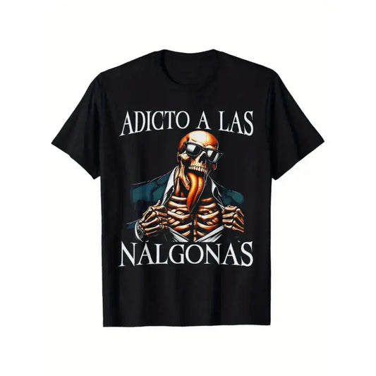 Calacas Chidas Gym T-Shirt – Mexican Slang Sarcastic Skeleton Tee, Humorous Graphic Shirt for Men