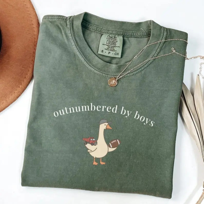Funny Boy Mom Goose T-Shirt