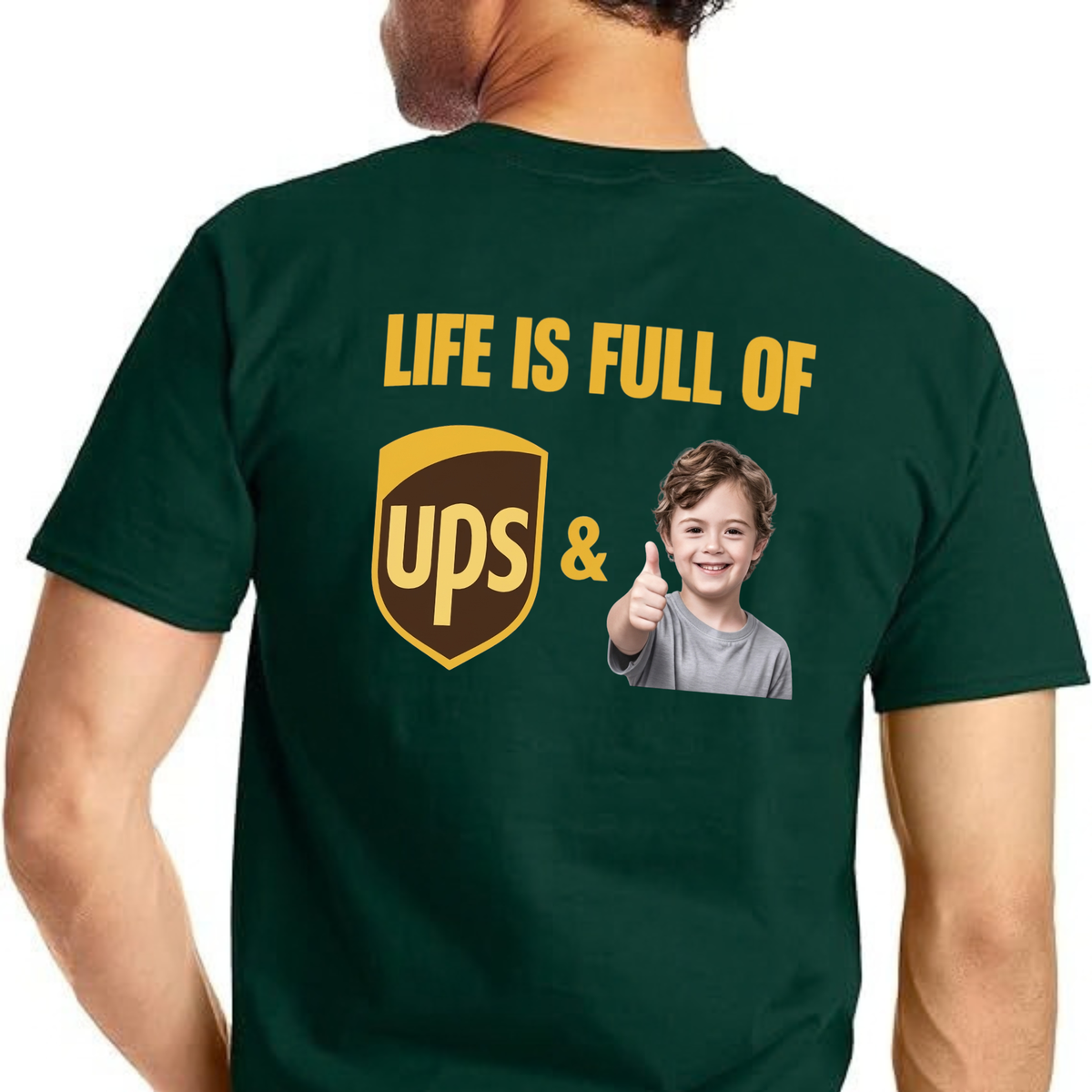 Parke Horizon Tee – "Life Is Full Of UPS" Thumbs Up Kid Meme Graphic T-Shirt
