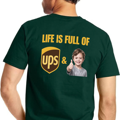 Parke Horizon Tee – "Life Is Full Of UPS" Thumbs Up Kid Meme Graphic T-Shirt