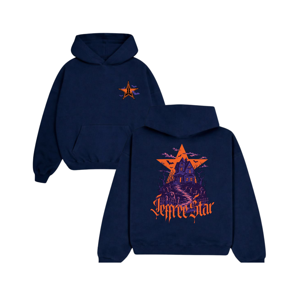 Jeffree Star Haunted Manor Hoodie – Vintage Gothic Spooky Season Graphic Sweatshirt