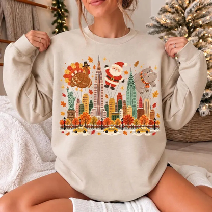 Vintage 90s Thanksgiving Parade Graphic Sweatshirt