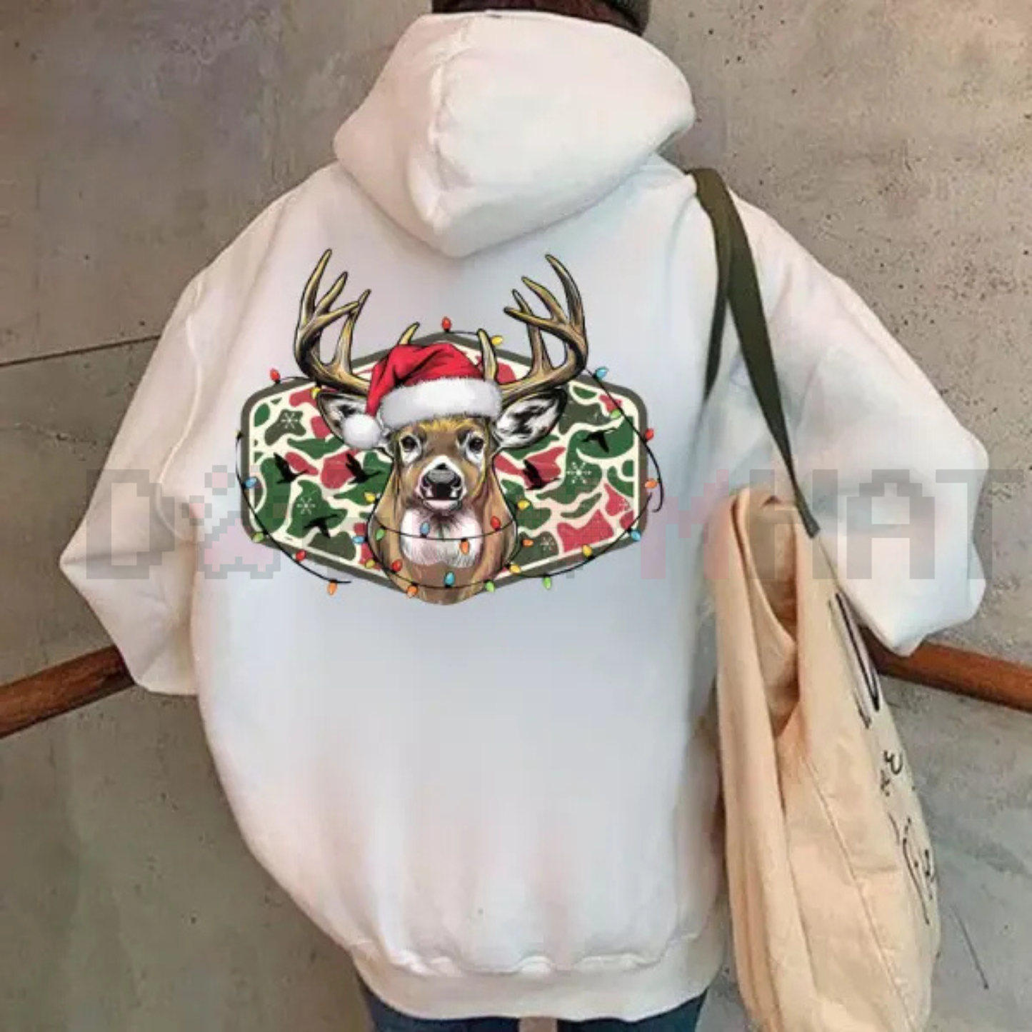 Christmas Deer Hunting Camo Hoodie