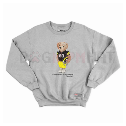 Football All Team Graphic Sweatshirt – Vintage Sport Varsity Crewneck Pullover