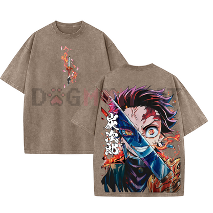 Retro Limited Kamado Tanjiro Demon Slayer T-Shirt