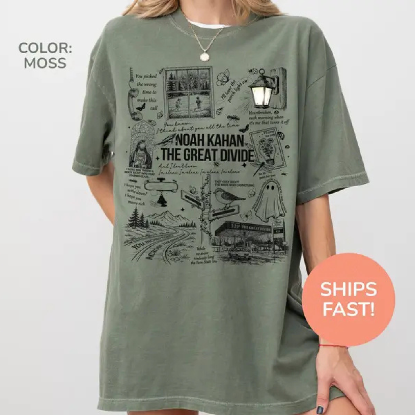 "The Great Divide" Porchlight Lyrics Shirt