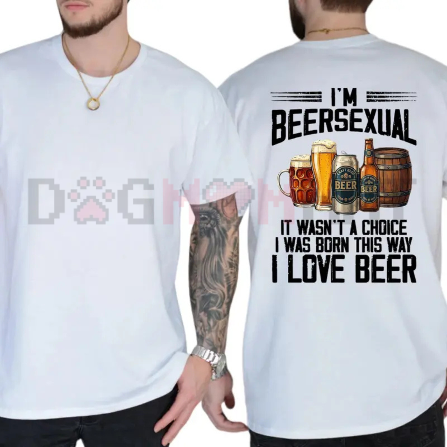 Hoppy Attraction Craft Brew Graphic Tee - Funny Beersexual Humor Unisex Pure Cotton Shirt