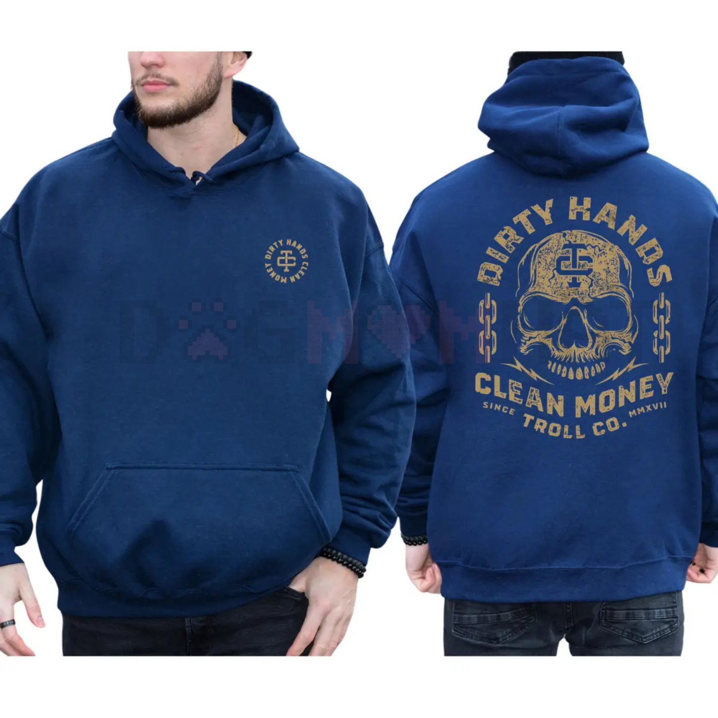 Dirty Hands Clean Money Hoodie – Hard Work Ethic Statement Pullover