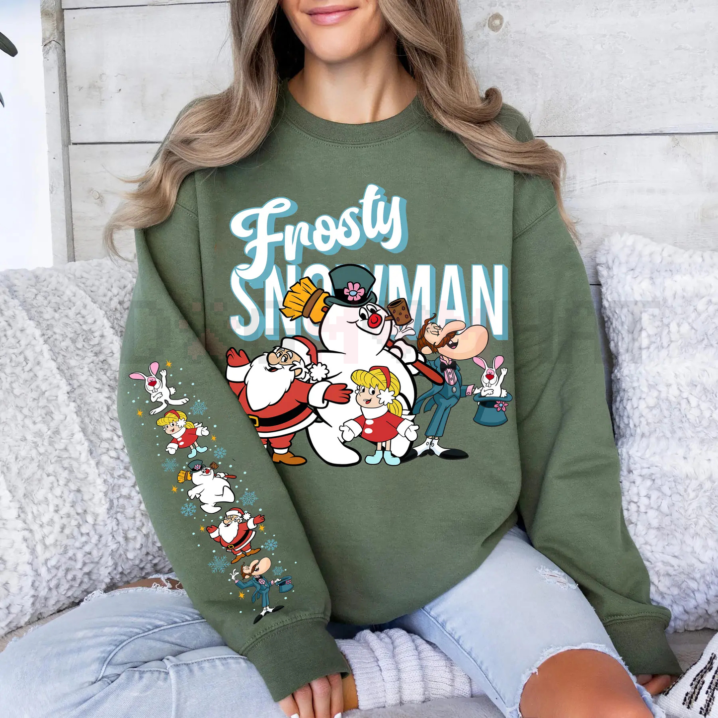 Vintage Frosty The Snowman Sweatshirt – Retro Holiday Cartoon Movie Pullover