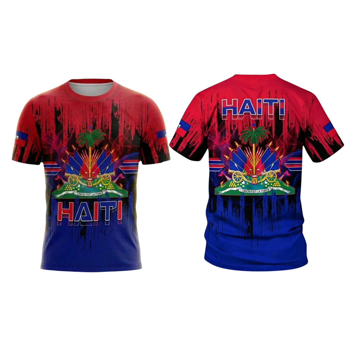 Men's Haiti Football 3D Graphic Shirt