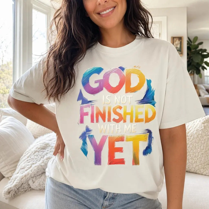 Inspirational Christian Shirt - "God Is Still Working On Me" Motivational Gospel Tee