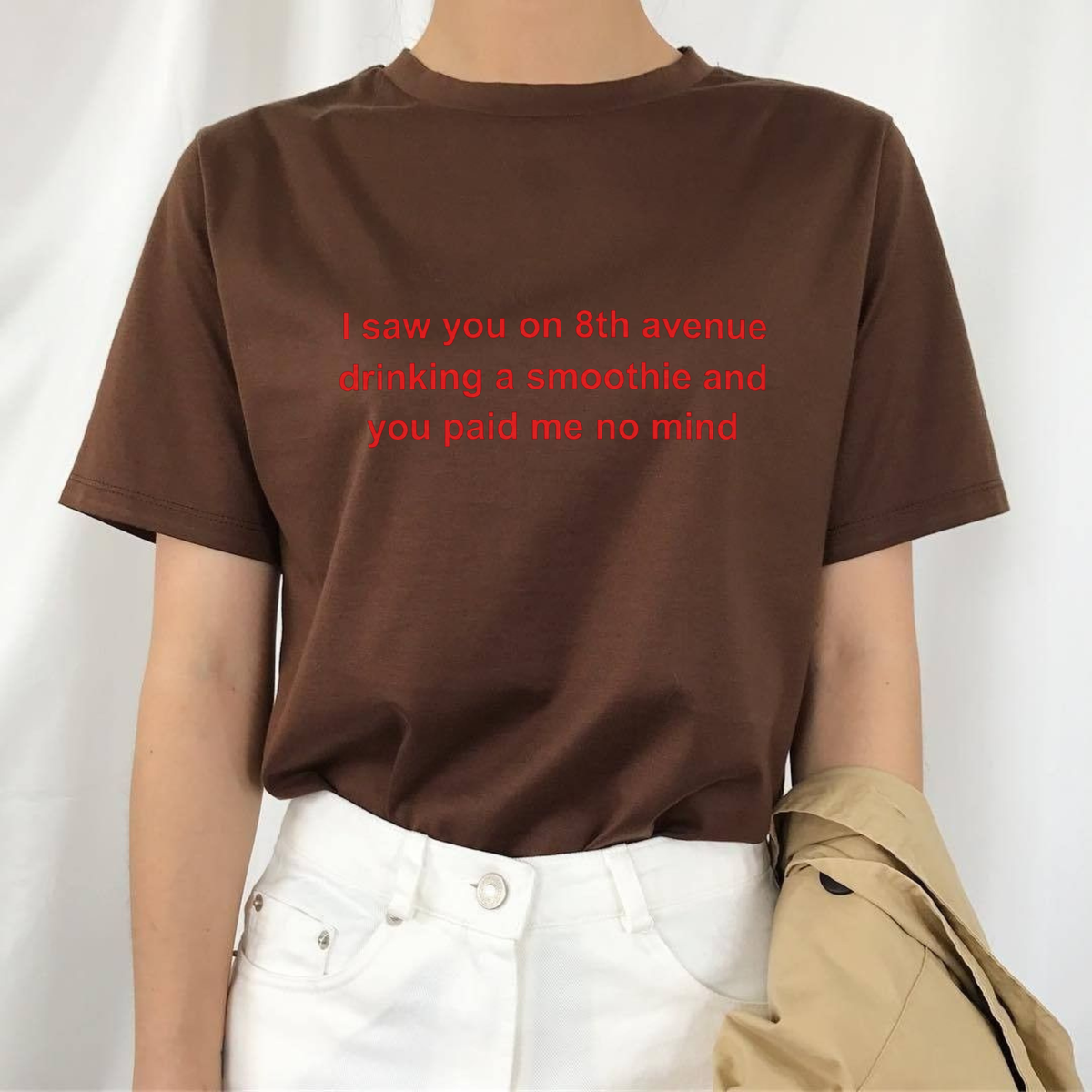 Parke Horizon Tee – "I Saw You On 8th Avenue Drinking A Smoothie" Graphic T-Shirt