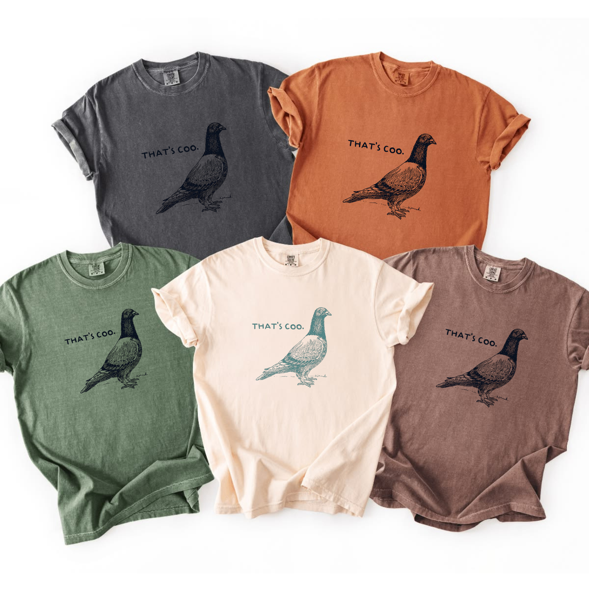 Parke Horizon Tee – "That's Coo" Funny Pigeon Bird Lover Graphic T-Shirt