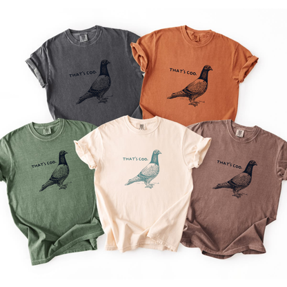 Parke Horizon Tee – "That's Coo" Funny Pigeon Bird Lover Graphic T-Shirt