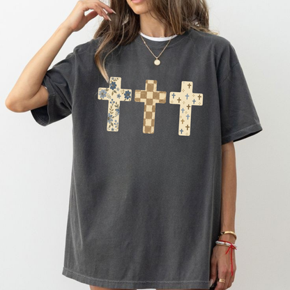 Faith & Faithless Crosses Graphic T-Shirt
