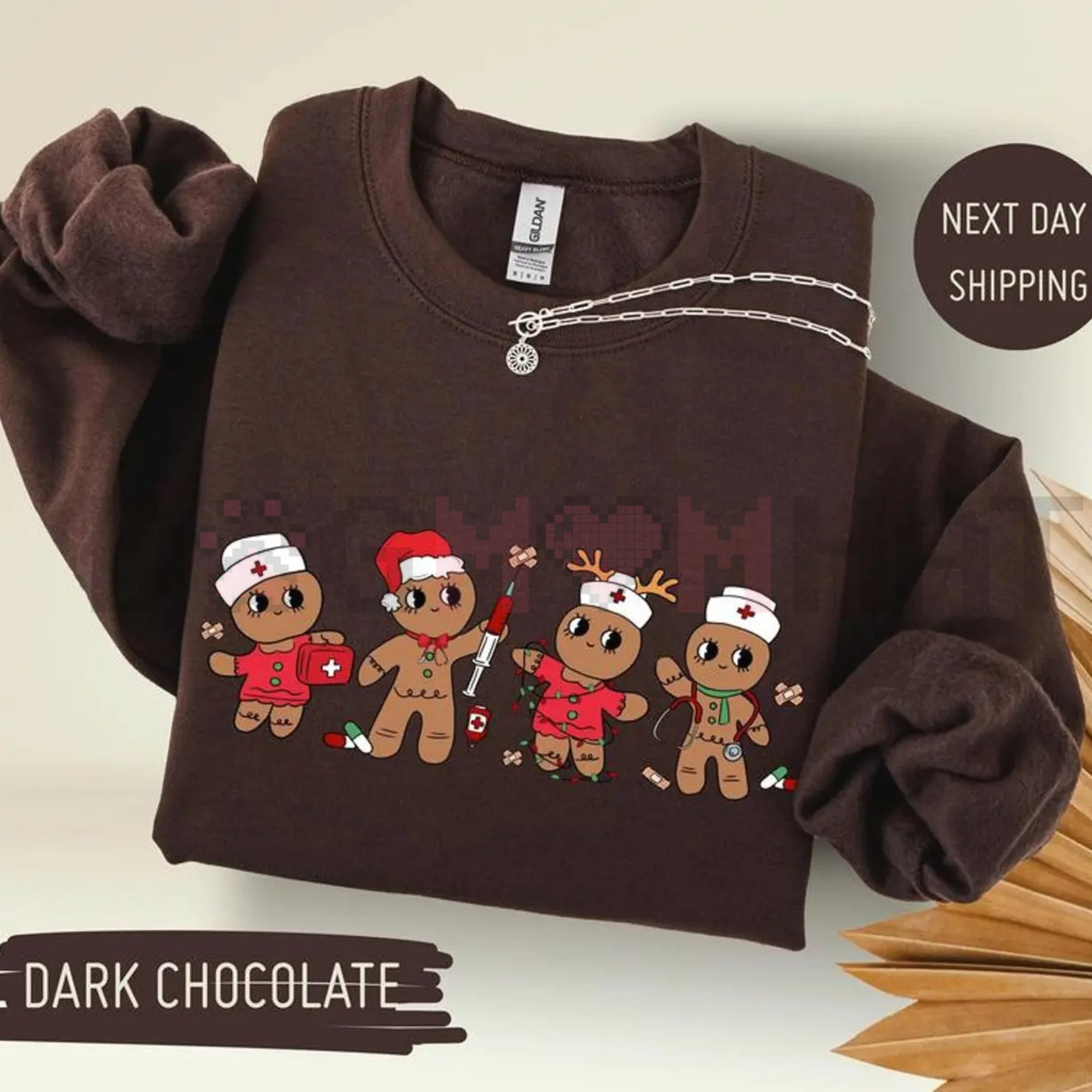Gingerbread Christmas Nurse Sweatshirt