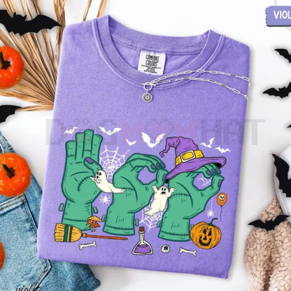 Halloween SPED Teacher T-Shirt – "Boo" in ASL, Autism Teacher Shirt, Special Education Graphic Tees Gift