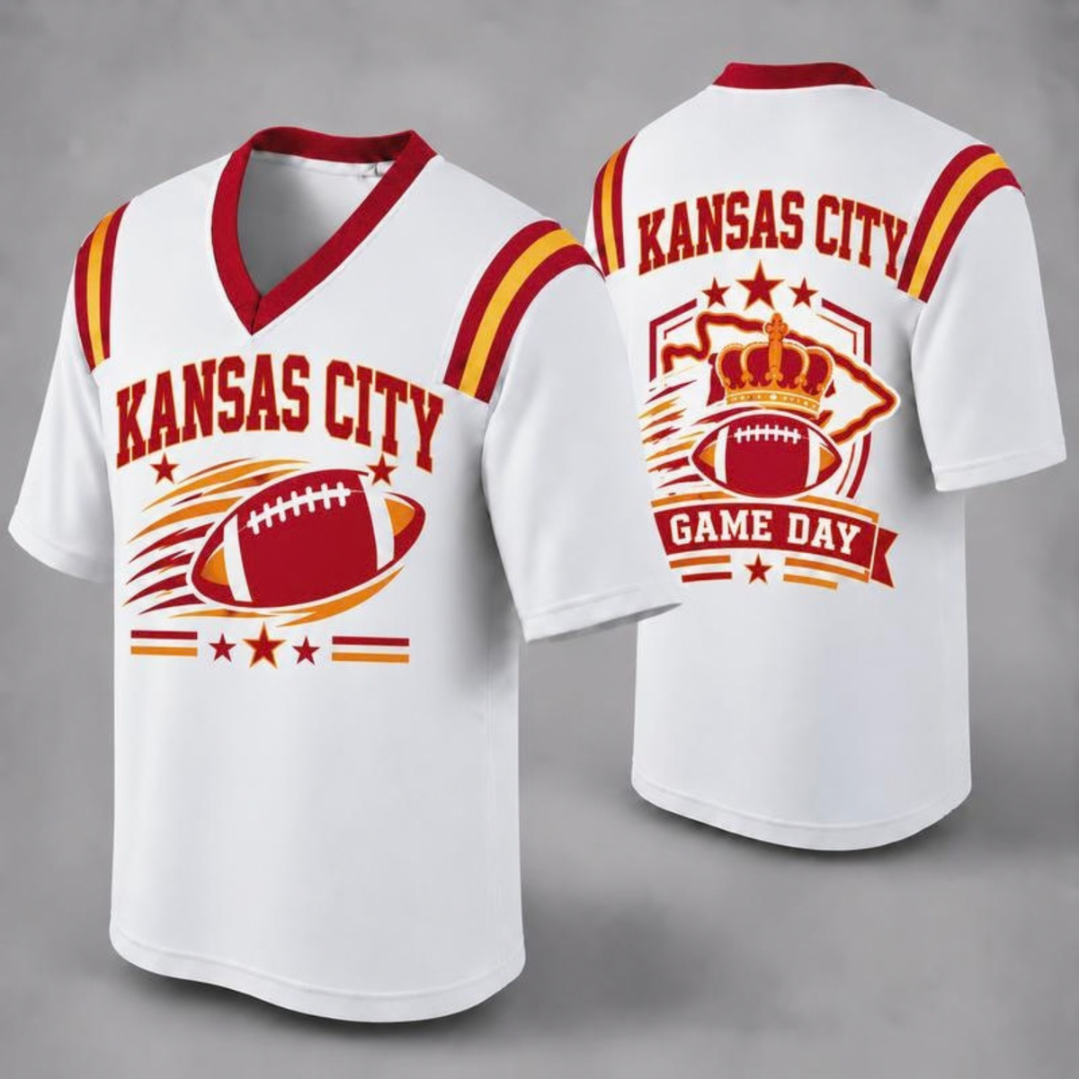 "32 City Football Fan Jersey Style" Athletic Graphic T-Shirt