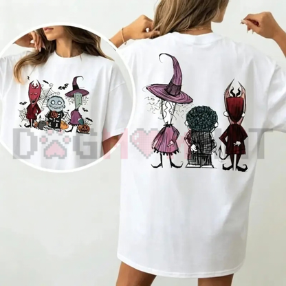 Spooky Trio Halloween Graphic T-Shirt