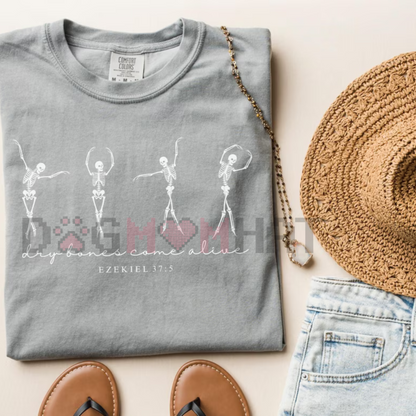 "Dry Bones Come Alive" Christian Halloween Shirt – Dancing Skeleton Fall Jesus Tee