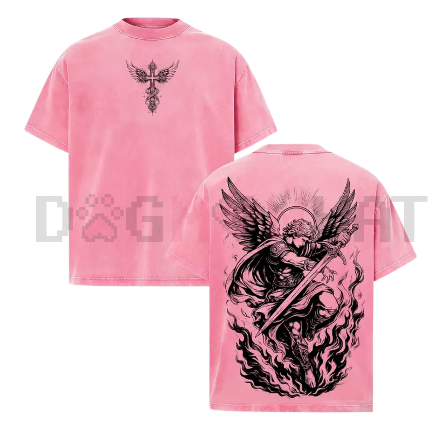 Archangel Michael Vintage Washed Oversized T-Shirt