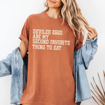 Funny Thanksgiving Couples Deviled Eggs Graphic T-Shirt