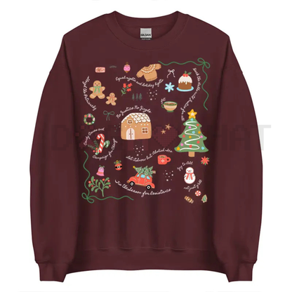 Liberal Values Doodle Christmas Sweatshirt – Unisex Political Protest Holiday Crewneck