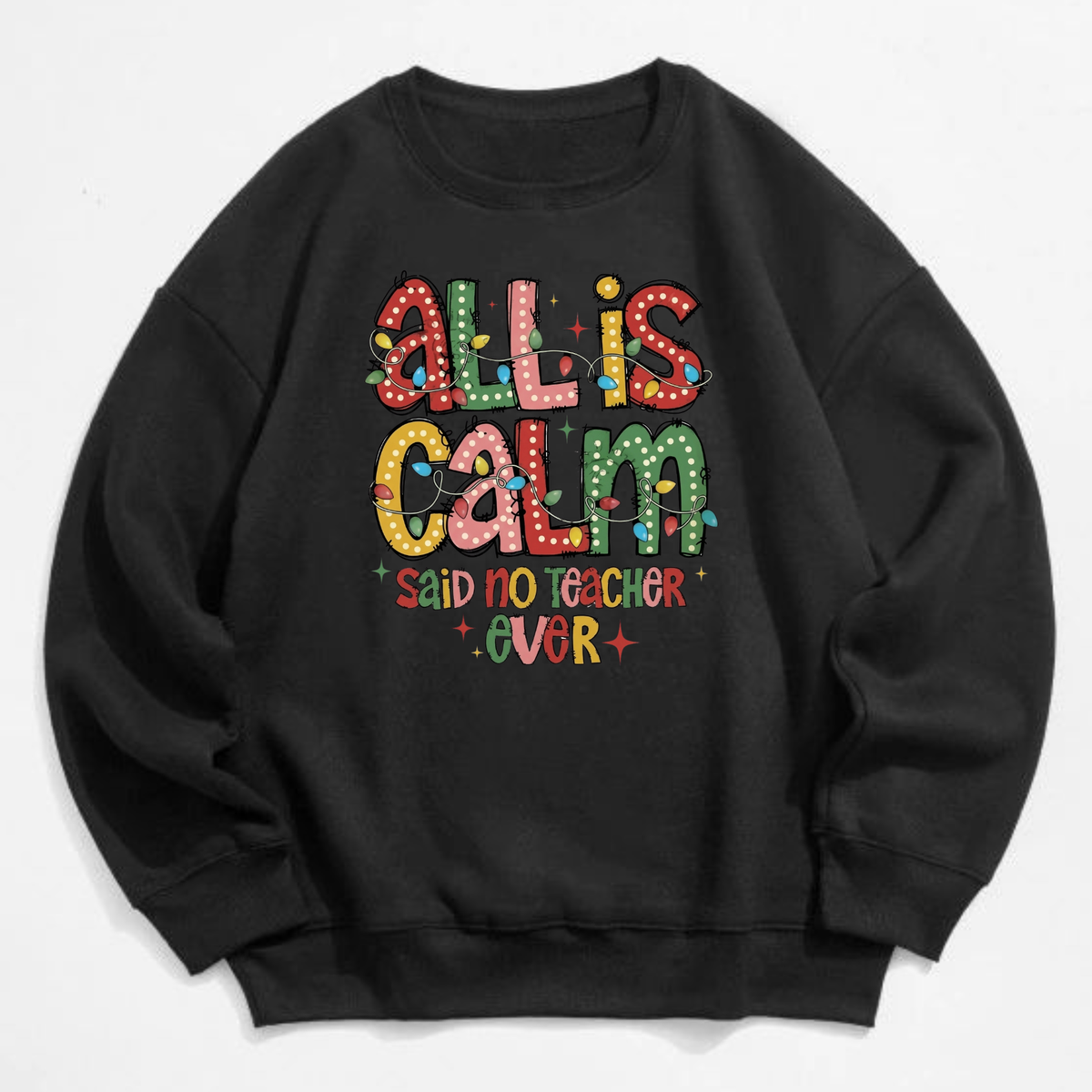 Festive Friction Sweatshirt – Retro Sarcastic Christmas Teacher Holiday Crewneck
