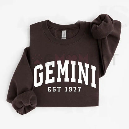 Custom Zodiac Sweatshirt with Est Year