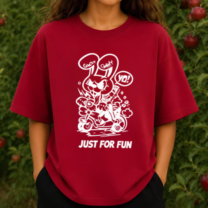 Playful Spray Anarchy Tee – Streetwear Graffiti Bunny Urban Cartoon Shirt