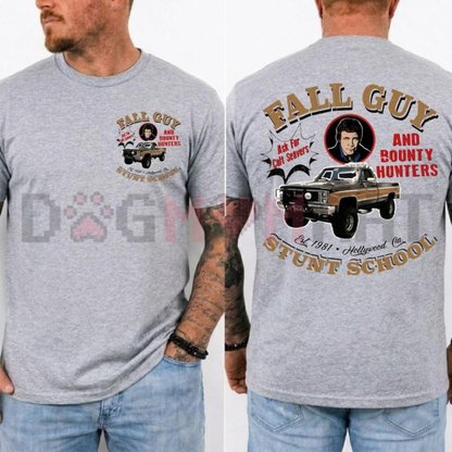 "The Fall Guy Vintage Stuntman" Retro Action Graphic T-Shirt