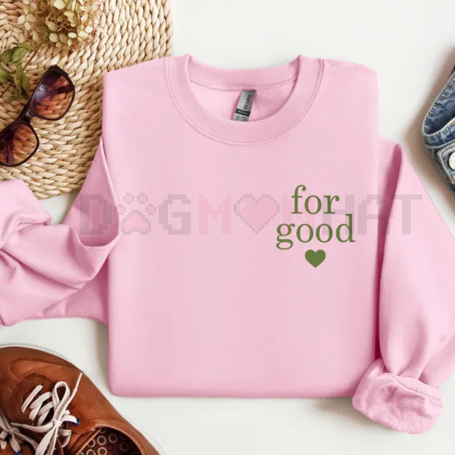 Minimalist 'For Good' Positive Statement Jumper sweatshirt