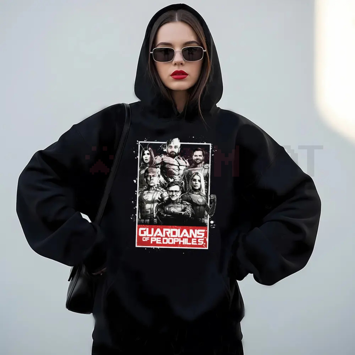 GOP Guardians of Pedos Statement Hoodie – Edgy Political Satire Pullover