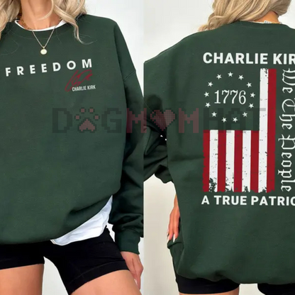 Patriotic 1776 "We The People" American Flag Pullover – Unisex Freedom Sweatshirt