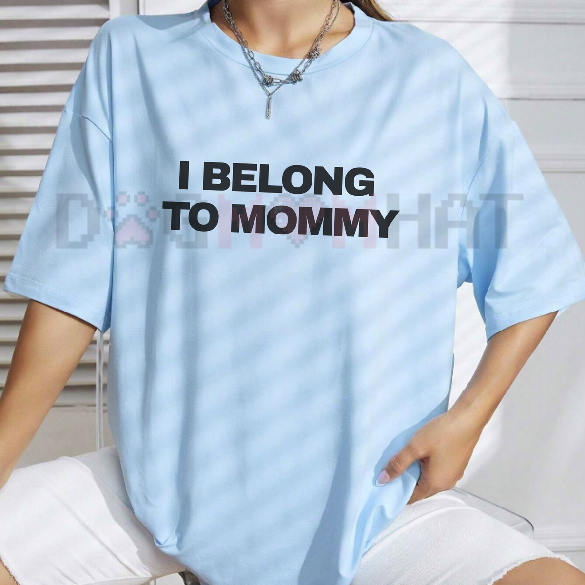 I Belong to Mommy Funny Graphic T-Shirt